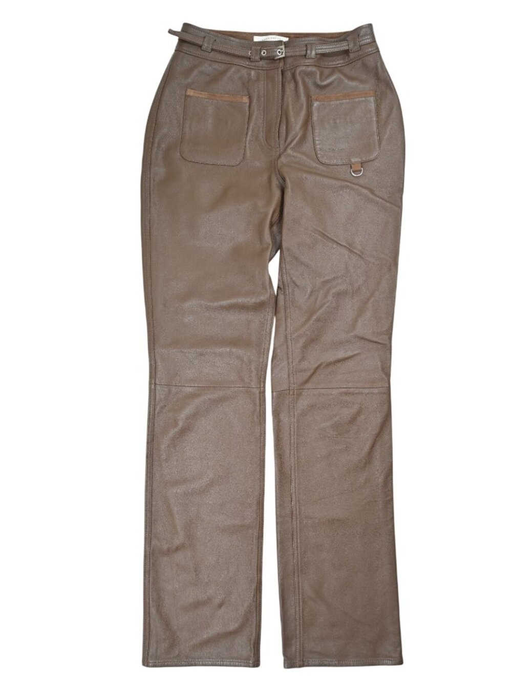 Saks Potts Leather Birkin Trousers in Chocolate